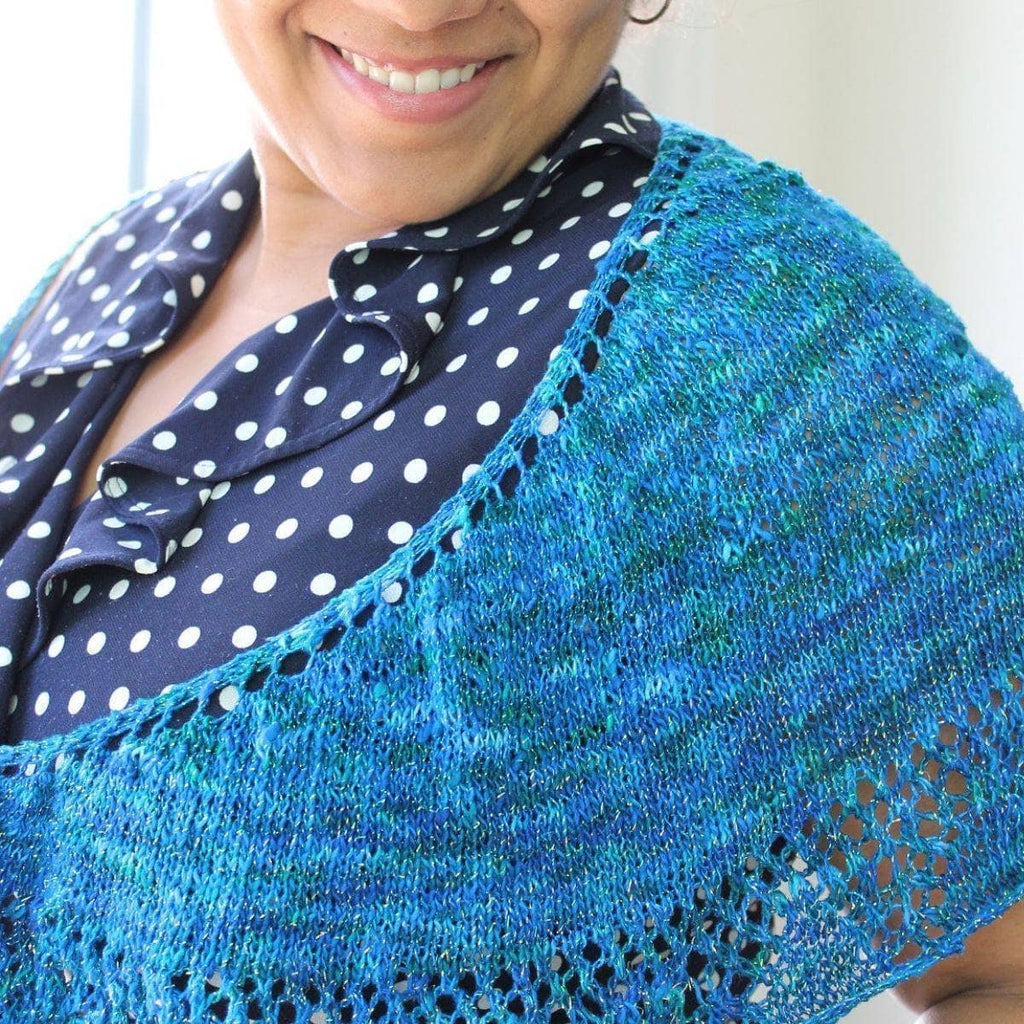 Enchantress shawl kit, yarn colorway