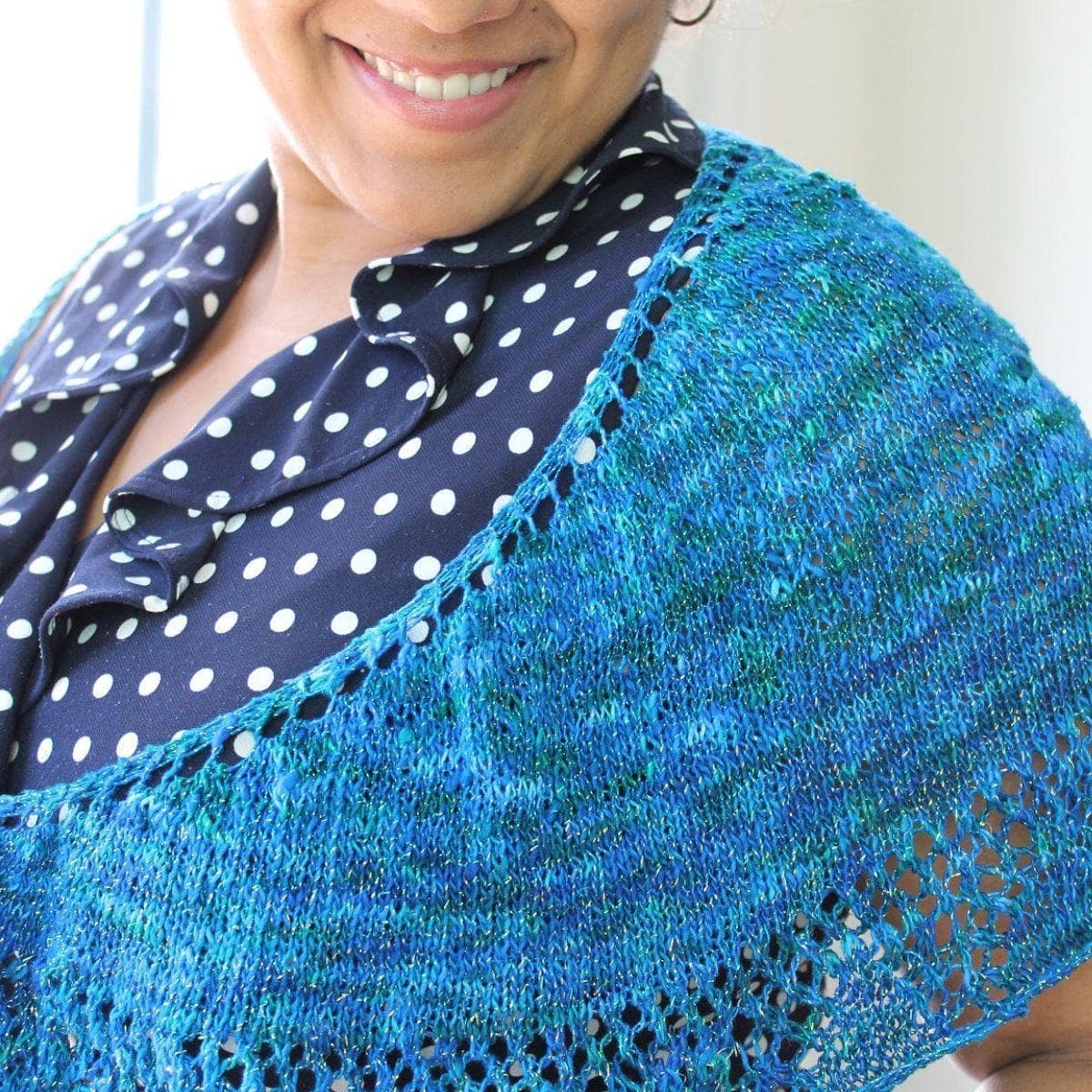 Enchantress shawl kit, yarn colorway