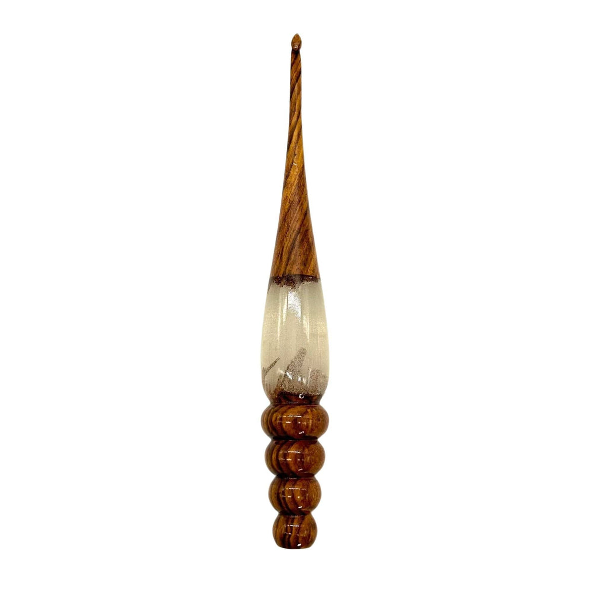 Sparkle rosewood crochet hook, design example