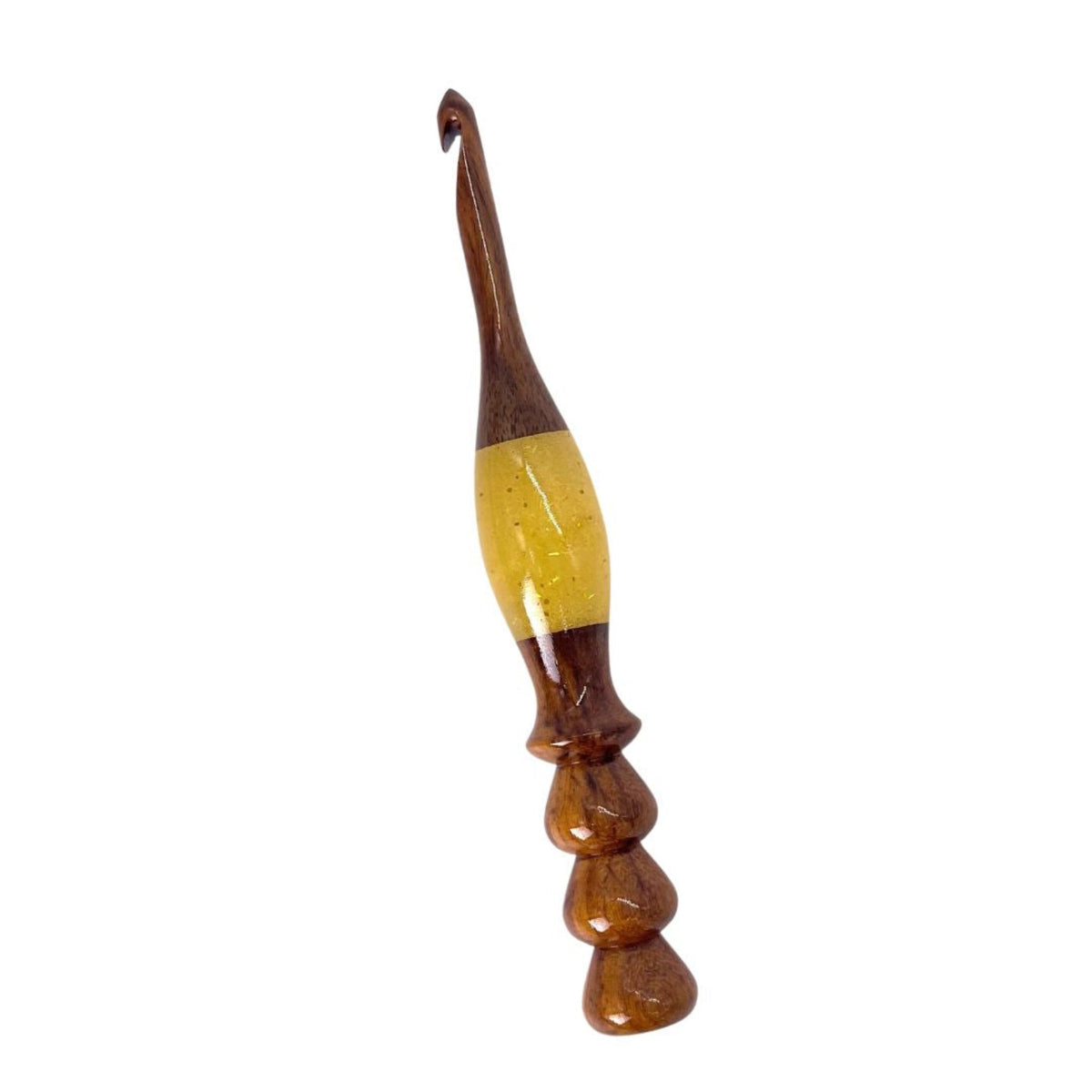 Sparkle rosewood crochet hook, design example