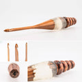 Sparkle rosewood crochet hook, design example